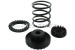 Set of rubber bearings with spring