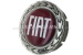 Couvercle pour jante, motif "Fiat", rouge, 42,5 mm / 50 mm