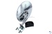 Wing mirror f. door rabbet mounting, chrome, round, d=115 mm