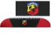 Hatrack "ABARTH", black/red, imitation leather cover
