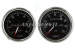 'Abarth' revcounter and tachometer, 80mm, black dial