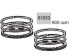 Set of piston rings (for 2 cylinders), PREMIUM
