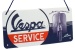 Vintage-Blechschild 'Vespa - Service', zum Aufhängen