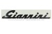 'Giannini' nameplate sticker, black, 260 mm