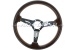 L. sport-steering wheel 'Mugello Classico II' wood, chr. sp.
