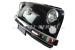 Decoración mural "Fiat 500 front mask" negro, incl. illum.