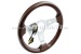 Luisi sport-steering wheel 'Imola', alu spokes, wood 310 mm