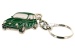 Porte-clés "Fiat 500", vert, métal
