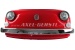 Decoración mural "Fiat 500 front mask" rojo oscuro, incl. il