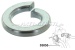 Spring-lock washer, M8 for screw of axle coupling etc.