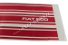 Juego de adhesivos laterales "FIAT 500", 3 piezas rojo
