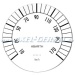 'Abarth Veglia' dial for speedometer, white