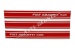 Serie adesivi 'ABARTH 695', rosso 3 pezzi