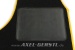 Abarth vloermattenset (geel/zwart) met kuif, klein