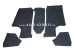 Set of rubber mats for floor, 5 pieces