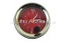 Clock gauge, red, 52mm