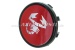 Coperchio ruota Abarth, rosso/scorpione 50 mm