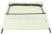 Convertible top with front bow and middle stick, white
