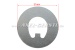 Plain washer for axle stub nut (starting disc)