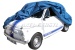 Car cover 'Puff' with fleece, blue