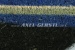 Tapis de sol, paillasson, bleu, fibre de coco/PVC, 78x39cm