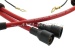 Juego de cables de encendido completo, rojo (silicona)