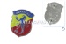 Abarth escutcheon metal badge, 50 mm (bolted)