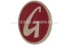 Tapa de rueda Giannini, "G" en rojo, met. (para art. 23401/2
