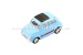 Modelo de coche KINTOY Fiat 500, azul claro, 1:48, met.