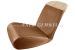 Fundas asientos marrón/blanco. borde superior, polipiel cpl.