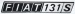 SoPo: Schriftzug "Fiat 131S, Emblem aus Metall