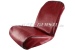 Seat covers, red artificial leather, front & back