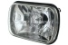 Headlight, clear glass, Bilux, including adapter for H4