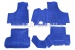 Set rubberen matten (rubbermatten) 4-delig, blauw