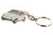 Porte-clés "Fiat 500", blanc, métal