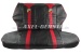Seat covers red/black "Abarth", artificial leather, fr. & ba