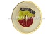 Abarth Horn Button button, metal (coat of arms / white bgrd)