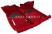 Floor carpet red, with two heel protectors, A-quality