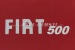 Parcela estante "FIAT 500", imitación de cuero cubierta roja