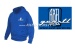 Axel Gerstl Classic Logo" capuchonjack, blauw, maat L
