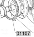 Guide bearing for flywheel