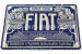 Placa metálica vintage "'FIAT FABBRICA ITALIANA DESDE 1899"