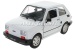 Voiture miniature Welly Fiat 126, 1:24, blanc