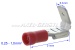 Distribuidor de clavija plana / clavija doble 6,3 mm (rojo)