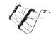 Luggage rack for engine lid, chrome/leather (to hinge)