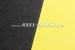 Hutablage "ABARTH", Kunstlederbezug gelb / schwarz