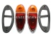 Tail lamps / taillight, in pairs left & right