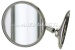 Wing mirror, door mounting right/left, chrome, round (long)