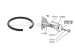 Anello di fermo per semiasse sottile (esterno) con diam. 19