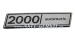 SoPo: Schriftzug "2000 automatic", Metallemblem